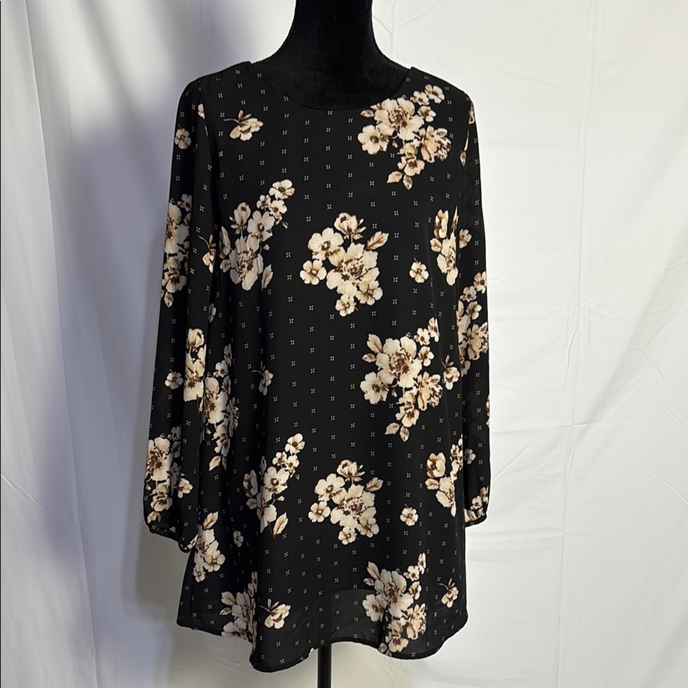Forever 21 Black Mini Dress with Dolman Sleeves